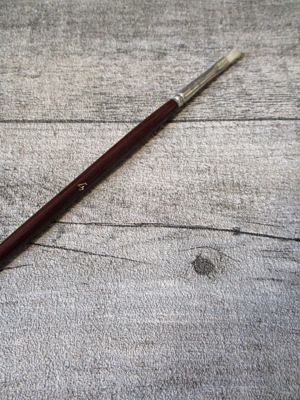 Pinsel Naturborsten Holz rotbraun Gesamtlänge 29,5 cm Borstenlänge 1 cm - MONDSPINNE