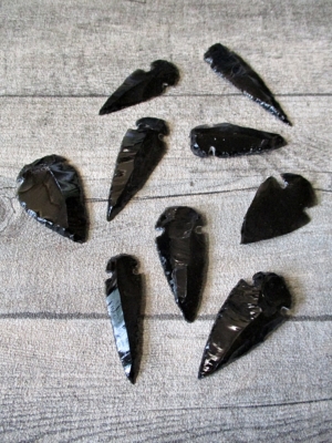 Pfeilspitze Speerspitze klein Obsidian - MONDSPINNE