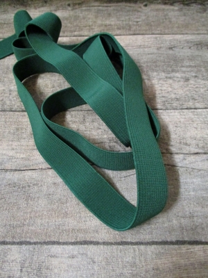 Gummiband Elastikband 2 cm Polyester Elastodien dunkelgrün - MONDSPINNE