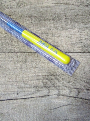 Häkelnadel INOX IMRA Prym Stärke 0,75 silber-gelb-blau Metall Kunststoff - MONDSPINNE