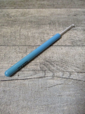 Häkelnadel made in England grau blau Stärke 3 137 mm - MONDSPINNE