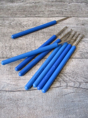 Häkelnadel silber blau Prym Stärke 3 139 mm - MONDSPINNE