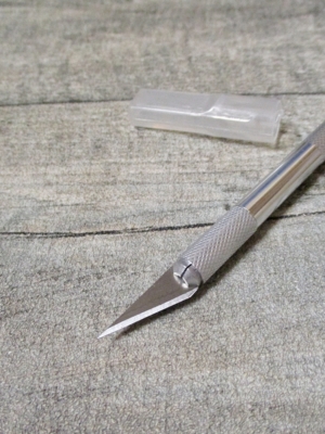 Messer Skalpell Scalpel Cutter silber Metall - MONDSPINNE
