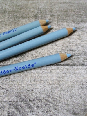 Schneiderkreide Kreidestift mit Radierpinsel hellblau - MONDSPINNE