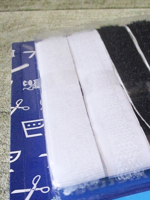 Klettband 17mm x 30cm schwarz weiß Set - MONDSPINNE