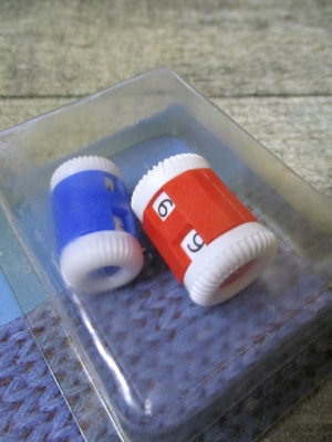Reihenzähler Duo Doppelpack Zweierpack 2 Stück Prym rot blau Kunststoff - MONDSPINNE
