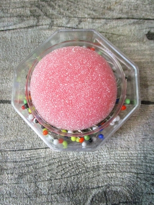 Stecknadeln 20 Gramm mit Glasköpfchen bunt mit Nadelkissen rosa - MONDSPINNE