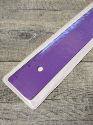Lineal 30 cm lila violett Kunststoff Wenco - MONDSPINNE