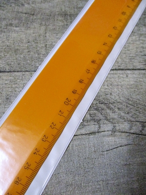 Lineal 30 cm orange Kunststoff Wenco - MONDSPINNE