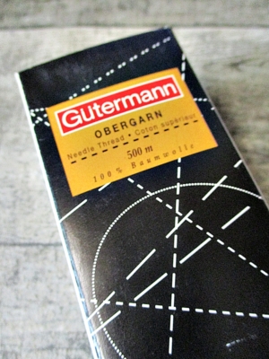 Garn Nähgarn fil à coudre Obergarn Gütermann weiß 500m Ne 50 Baumwolle sewing thread - MONDSPINNE