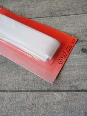 Nahtband weiß Polyester 20 mm 3 m - MONDSPINNE