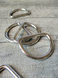 D-Ring Metall silber - MONDSPINNE