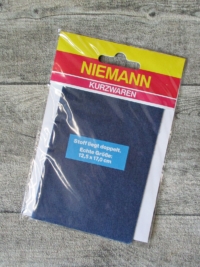 Flicken Bügelflleck dunkelblau jeansblau Niemann rechteckig 125x170 mm - MONDSPINNE