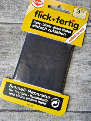 Flicken Kleiber flick+fertig selbstklebend schwarz - MONDSPINNE