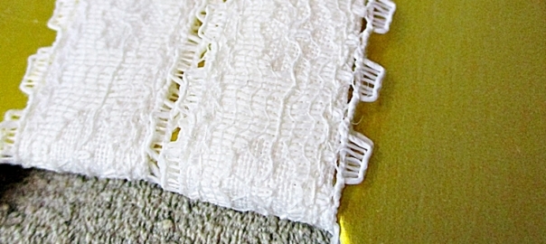 Trägerband weiß Baumwolle Spitze Wenco