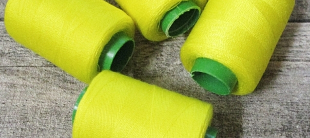 Garn Polyester gelb 0,1 mm 400 m - MONDSPINNE