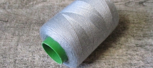 Garn Polyester silbergrau 0,1 mm 400 m - MONDSPINNE