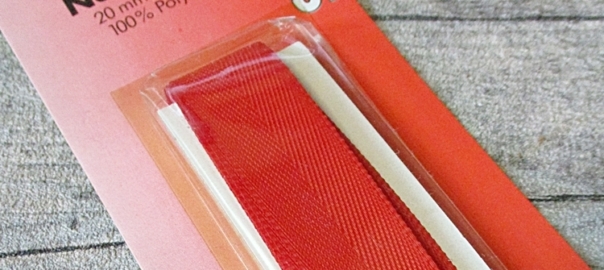 Nahtband rot Polyester 20 mm 3 m - MONDSPINNE